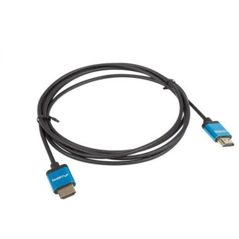 Cavo HDMI Lanberg V2.0 4K SLIM Nero 1 m Nero/Blu