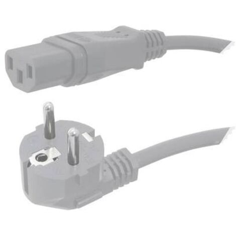 Cavo IEC HAWA 1008231 Grigio 2.00 m