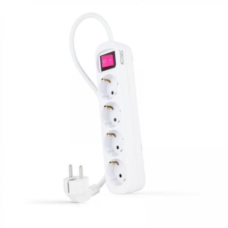 Cavo interruttore a base multipla 4 prese 1,4m bianco 10.37.0004
