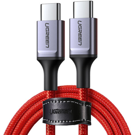 Cavo intrecciato USB-C - USB-C 2.0 3A rosso