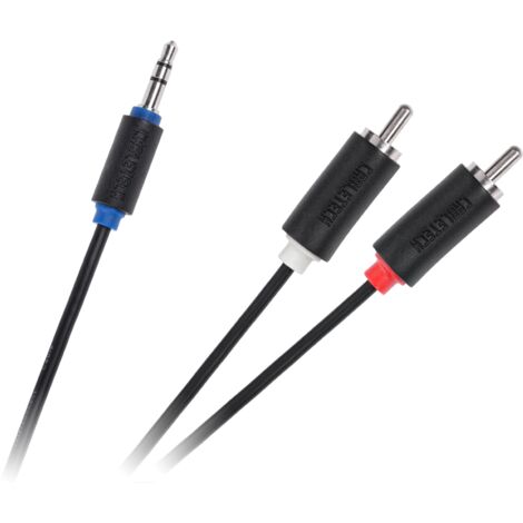 Cavo jack da 3,5 a 2 RCA, 5 m, standard CableTech.