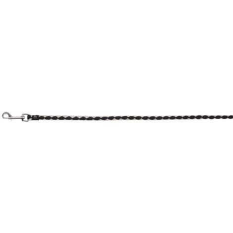 CAVO LAISSE, S-XL: 1,00 M/Ø 12 MM, NOIR/ARGENT ZOO TX-14341