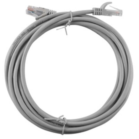 CAVO LAN UTP PLUG RJ45/RJ45 GRIGIO MT.3