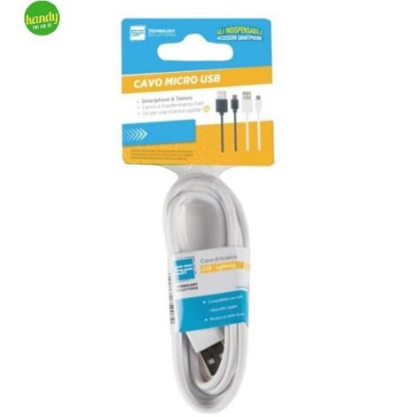 Cavo micro USB Handy 2 mbianco