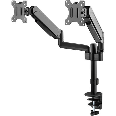 CAVO Motion Monitorhalterung für 2 Monitore 17 - 32 Zoll bis je 9 kg 2-armig Bildschirm drehbar, schwenkbar, neigbar Bildschirmhalterung