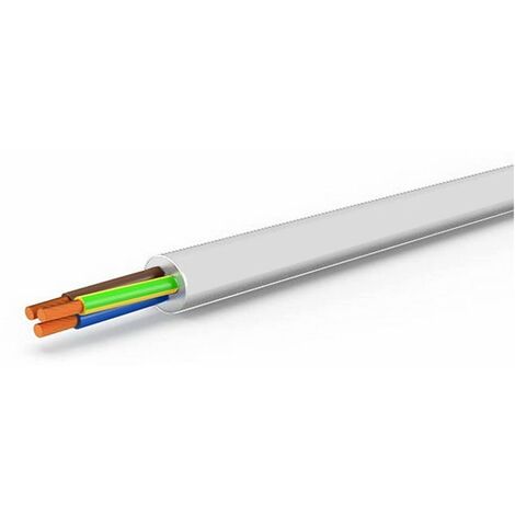 Cavo Multipolare Flessibile H05Vv-F Rt. 100 mt. Sezione 2X1 Col. Bianco