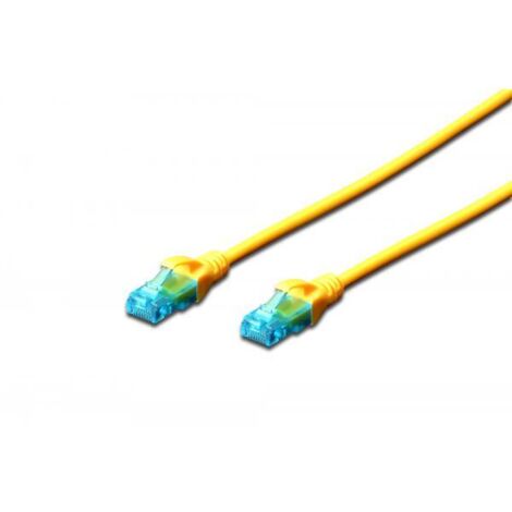 Cavo patch DIGITUS UTP cat. 5e 0,5 m PVC giallo