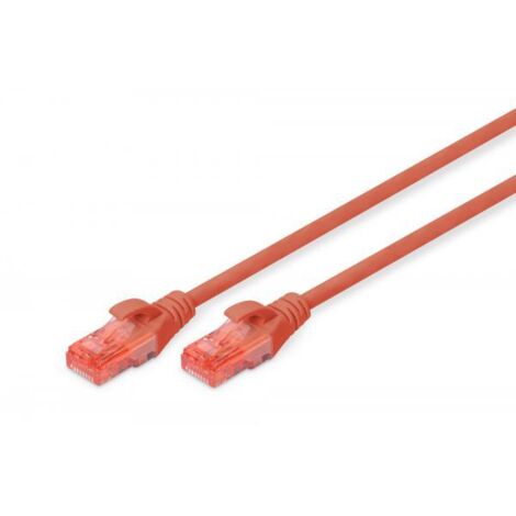 Cavo patch DIGITUS UTP cat. 6, 5 m, PVC rosso