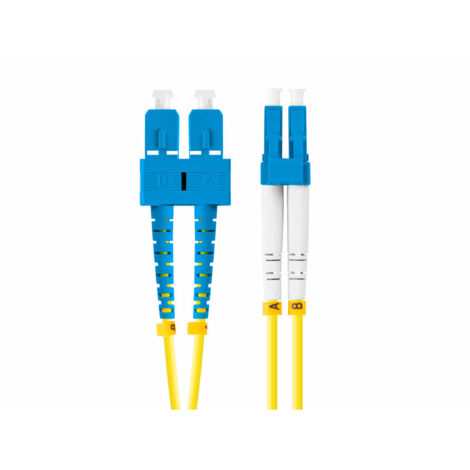 Cavo patch in fibra ottica Lanberg SM SC/UPC-LC/UPC DUPLEX 3.0mm LSZH G657A1 da 1 m, giallo.