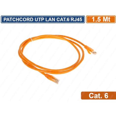 CAVO PATCH RJ45/6/1.5 - ARANCIONE 1,5 m