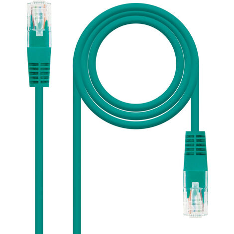 Cavo patch RJ45 Cat6 UTP CU 0,5 m VERDE RJ45 Cat6 UTP
