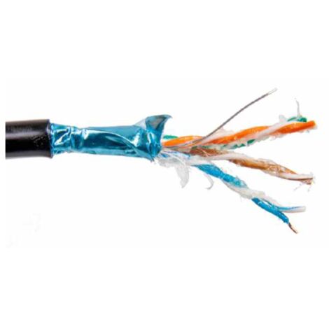 Cavo per computer FTPw 4x2x0,5 cat.6 con messa a terra gelificata 1m SecurityNET C&C Partners SEC6FTPG