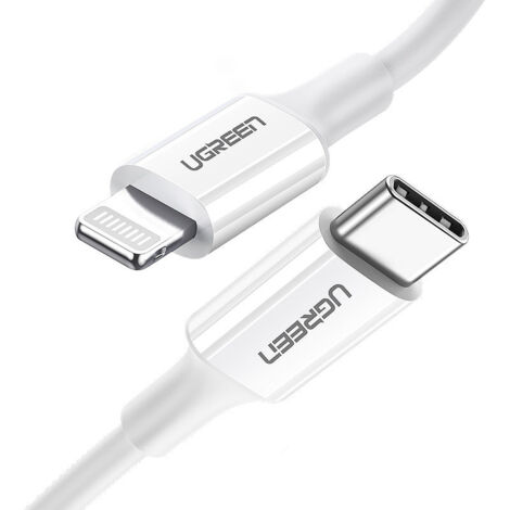 Cavo per iPhone MFi USB-C - Lightning 20W 3A 1,5m bianco