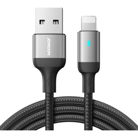 Cavo per iPhone serie A10 USB - Lightning 2.4A 1.2m nero