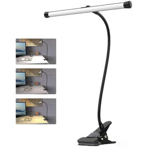 Cavo per lampada a clip USB da 7 watt, lampada da scrivania per bambini, 3 colori e 10 livelli di luminosità