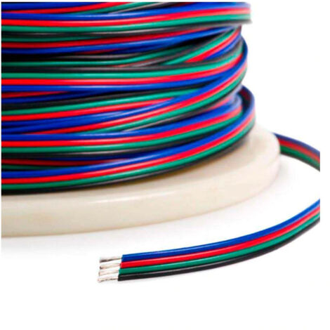 Cavo piatto per striscia led Rgb 4x0,50 mm Cavo-rgb-4h