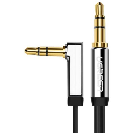 Cavo piatto UGREEN Cavo audio AUX mini jack da 35 mm 5 m argento 10729