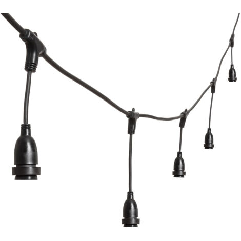 Cavo portalampada lampadina catena prolungabile 5 mt x h 30 cm esterno vintage