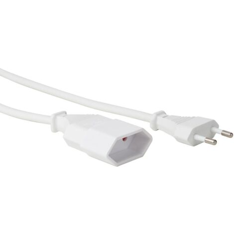 Cavo prolunga - 18 m - bianco - 2g075 - cee 716 europlug c7