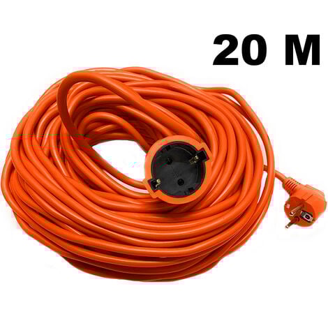 Cavo Prolunga 20 metri Corrente Elettrica Presa Schuko Domestica Casa 220v