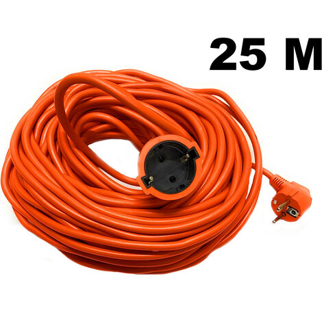 Cavo Prolunga 25MT Corrente Elettrica Presa Schuko Domestica Casa Giardino 220V