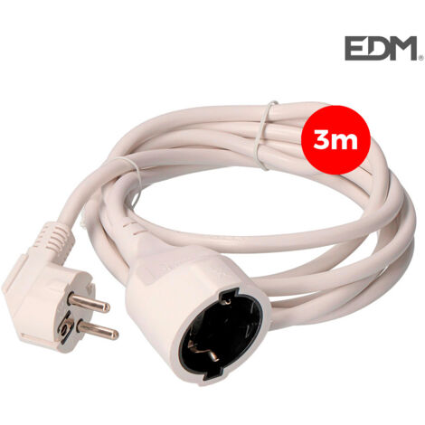 Cavo Prolunga EDM 23202 Bianco 3 m