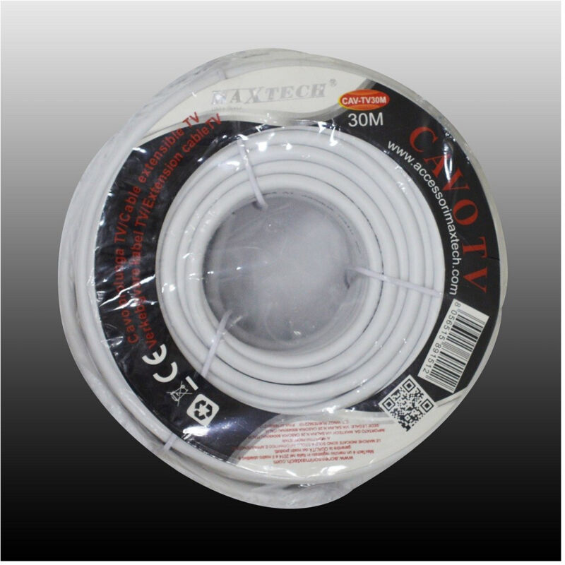 Cavo Prolunga Tv 30metri Antenna Satellitare Terrestre Matassa Cav-tv30m - - Maxtech