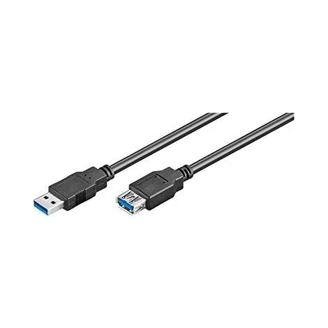 Cavo prolunga USB 3.0, 3 m, nero, spina USB 3.0 (tipo A)  presa USB 3.0 (tipo A). Lunghezza del Cavo 3 m