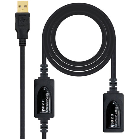 Cavo Prolunga USB NANOCABLE 10.01.0212 10 m Nero 10 m