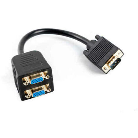 Cavo Prolunga VGA Lanberg AD-0020-BK 0,2 m