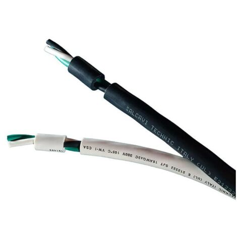 Cavo PVC SJT 3x10 awg guaina esterna nera