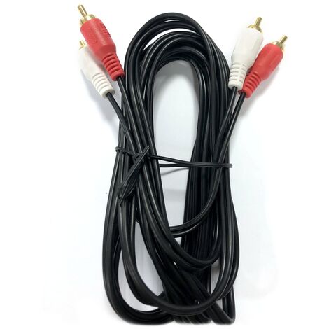 Cavo RCA audio stereo bianco rosso 3m Aigostar