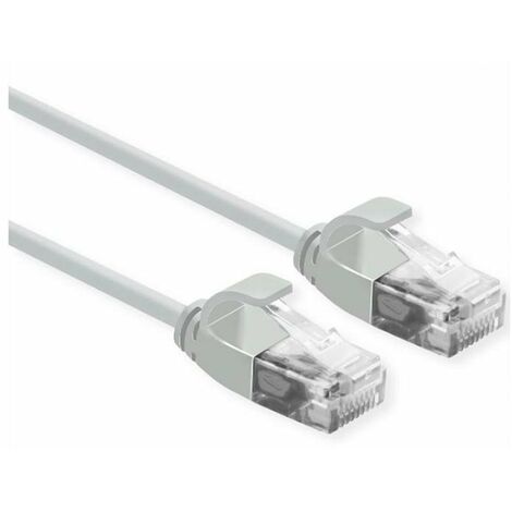 Cavo Rete Utp Cat.6A 0,5mt Slim Grey No Schermato per Data Center