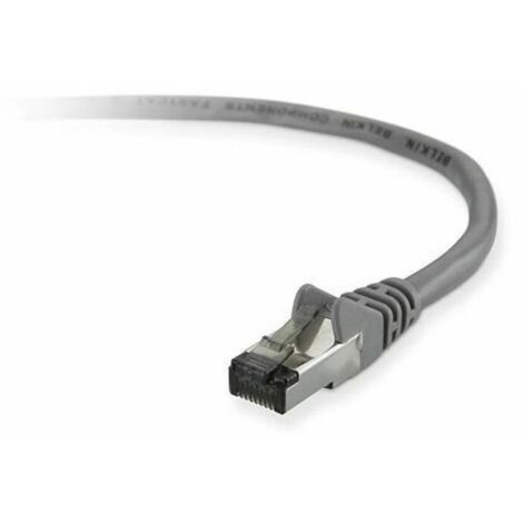 Cavo RJ45 Categoria 5e UTP Belkin 2m Cat5e STP Nero Grigio 2 m
