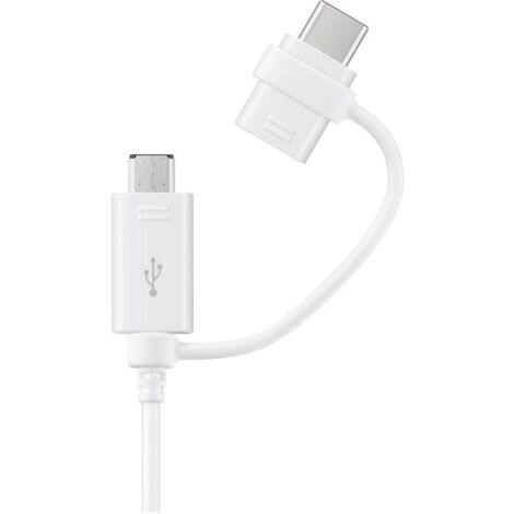 Cavo Samsung Combo USB-A - micro USB e USB-C 1,5 m - bianco