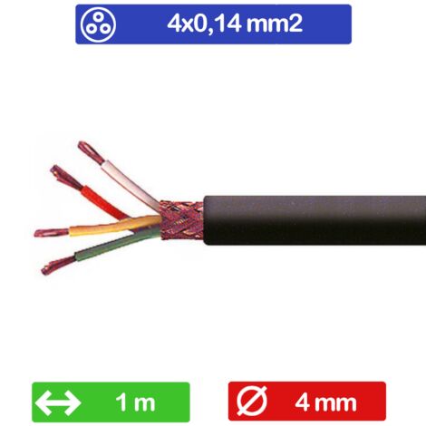 Cavo schermato bipolare per impianti stereo sez. 2 X 0,05