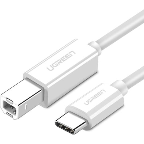Cavo stampante Ugreen da USB-C a USB-B 2.0 1,5 m - Bianco