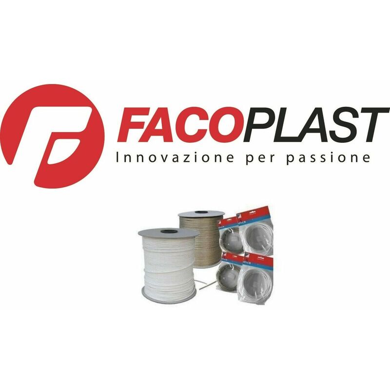 Image of Facoplast - Cavo stendibiancheria filo stendi biancheria acciaio plastificato d 5mm lunghezza: 100 m