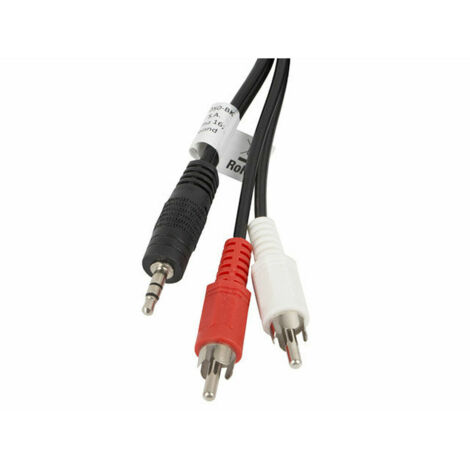 Cavo stereo lanberg jack 3,5mm/2x rca maschio 5m