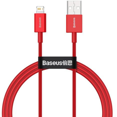 Cavo superiore per iPhone USB - Lightning 2.4A 1m Rosso