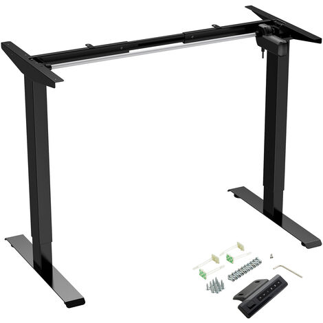 CAVO Tischgestell TG1-80 schwarz elektrisch höhenverstellbar 702 - 1202 mm Breitenverstellung 811 - 1302 mm Tragkraft 80 Kg