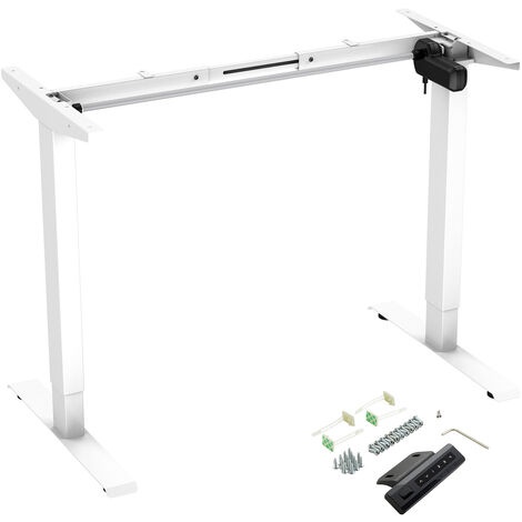 CAVO Tischgestell TG1-80 weiß elektrisch höhenverstellbar 702 - 1202 mm Breitenverstellung 811 - 1302 mm Tragkraft 80 Kg