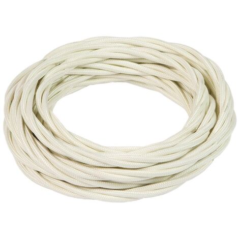 Cavo treccia seta 3g2 5 frrtx in matassa 1m colore avorio fanton 93829