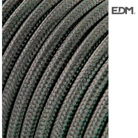 Cavo Tubulaire Cord 2x0,75mm C63 Grigio Scuro 5m