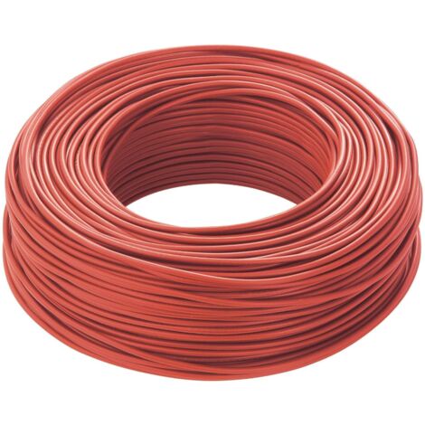 Cavo unipolare isolato cavi sezione 1x1mm2 rosso da 100m - fs17-1r/b100