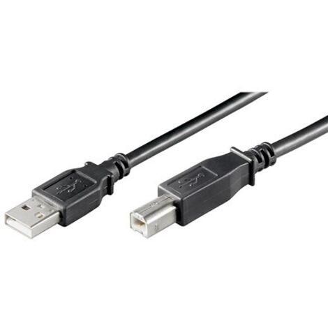 Cavo USB 2.0 ad alta velocità, nero, spina USB 2.0 (tipo A)  spina USB 2.0 (tipo B). Lunghezza del Cavo 3 m
