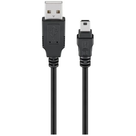 cavo usb 2.0 da spina A a mini-spina B ad alta velocità 1,5 mt