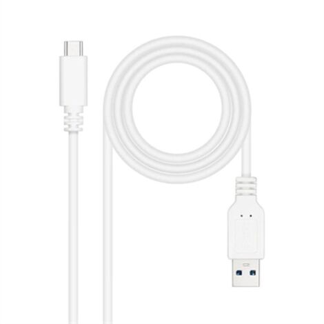 Cavo Usb-a A Usb-c Usb3.1 1m White Nanocable 10.01.4001-w