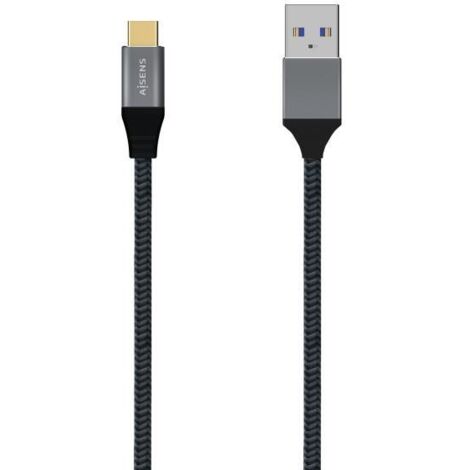 Cavo USB A con USB-C Aisens A107-0633 2 m Grigio (1 Unità)