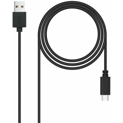 Cavo USB A con USB-C NANOCABLE 10.01.2103 Nero 3 m